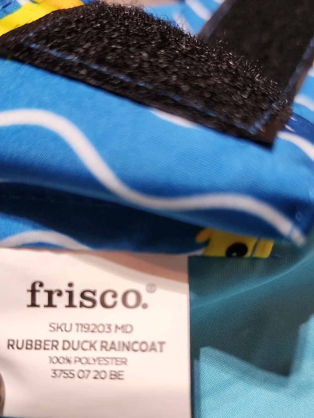 FRISCO BLUE WAVE RUBBER DUCK WATERPROOF HOODIE RAINCOAT NWOT